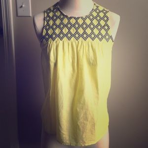J. Crew embroidered top